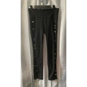 Athleta Floral Flow Skinny Up Women’s Size M Black/Gray High Waisted Leggings